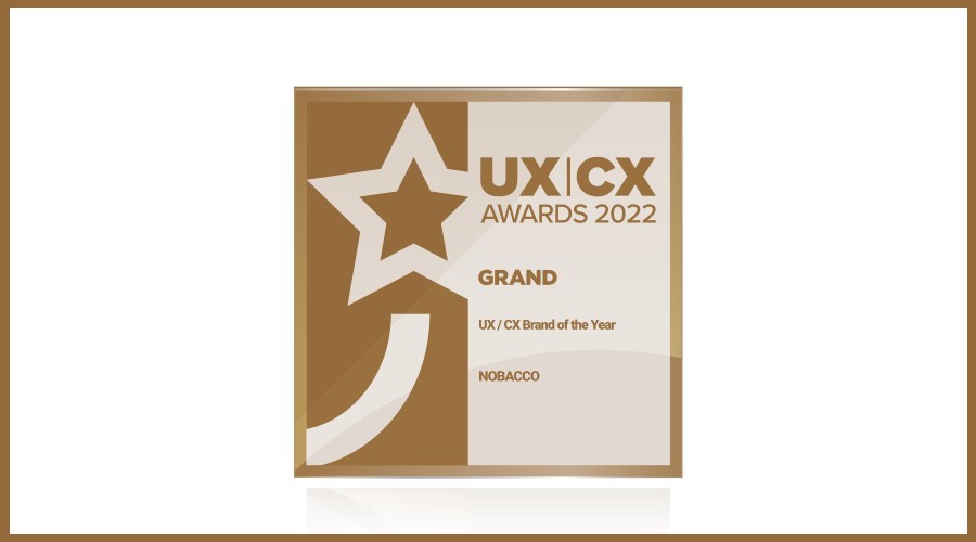Η NOBACCO “Brand of the Year” στα UX | CX Awards 2022