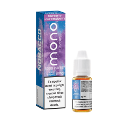 Nobacco mono flavors Blueberry Sour Raspberry e-liquid