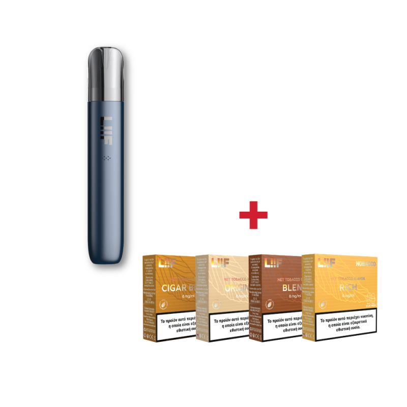 Ηλεκτρονικό Τσιγάρο Liif kit + 8 pods